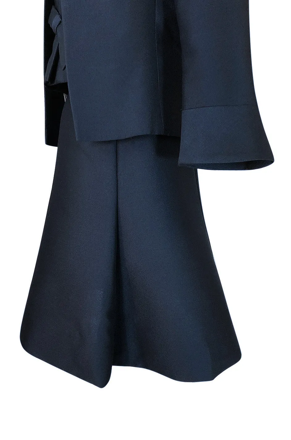 1950s Christian Dior Midnight Blue Demi-Couture 3 Piece Dress Suit