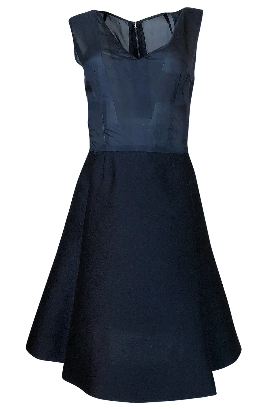 1950s Christian Dior Midnight Blue Demi-Couture 3 Piece Dress Suit