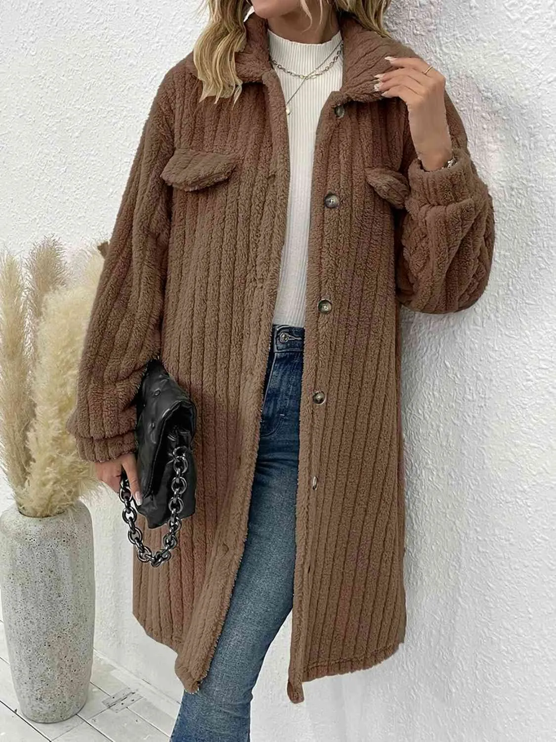 3 Cozy Plush Classy Shacket Coat