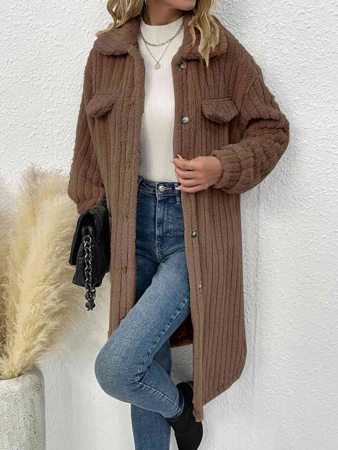 3 Cozy Plush Classy Shacket Coat