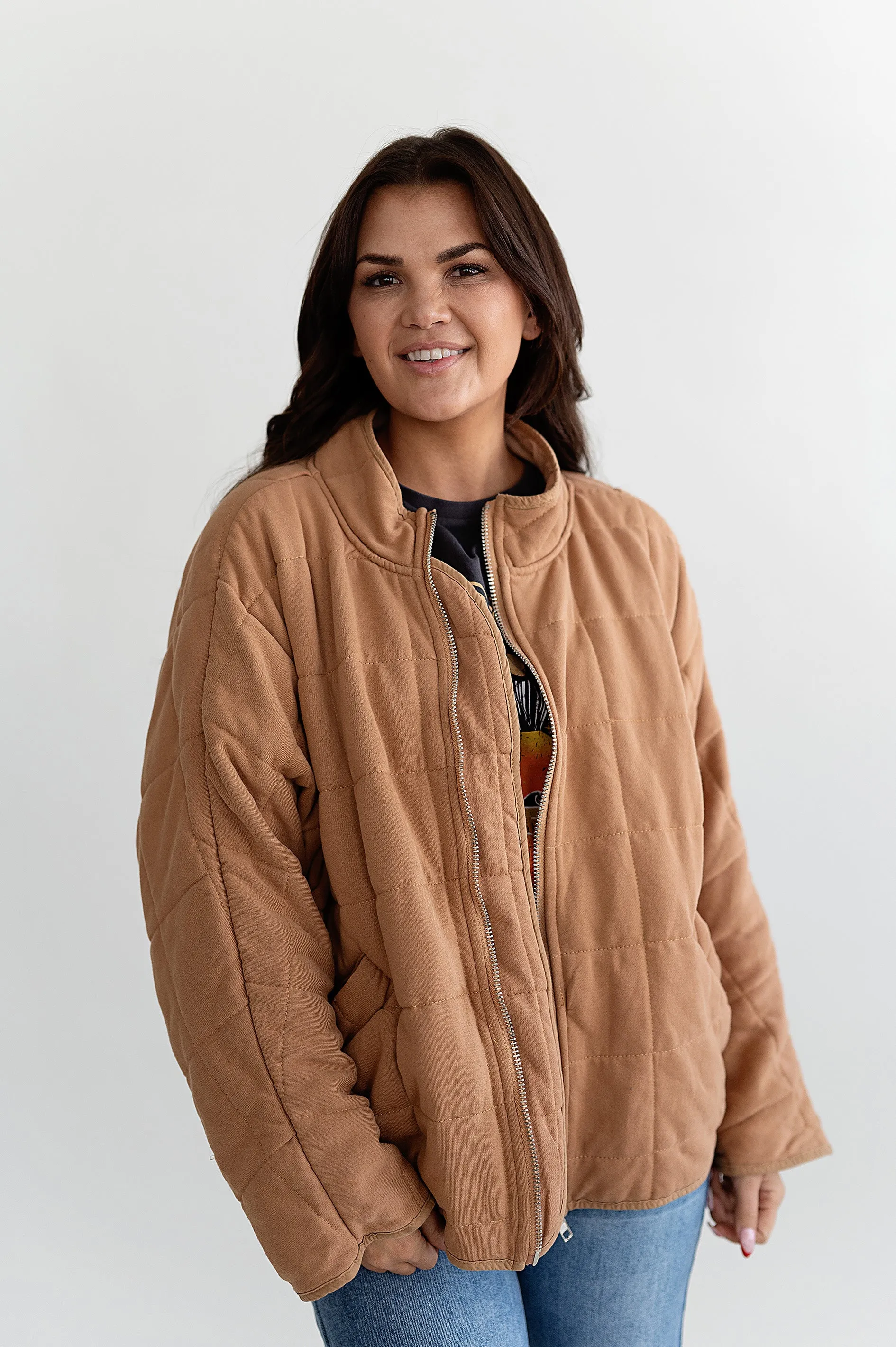 Addison Jacket in Camel