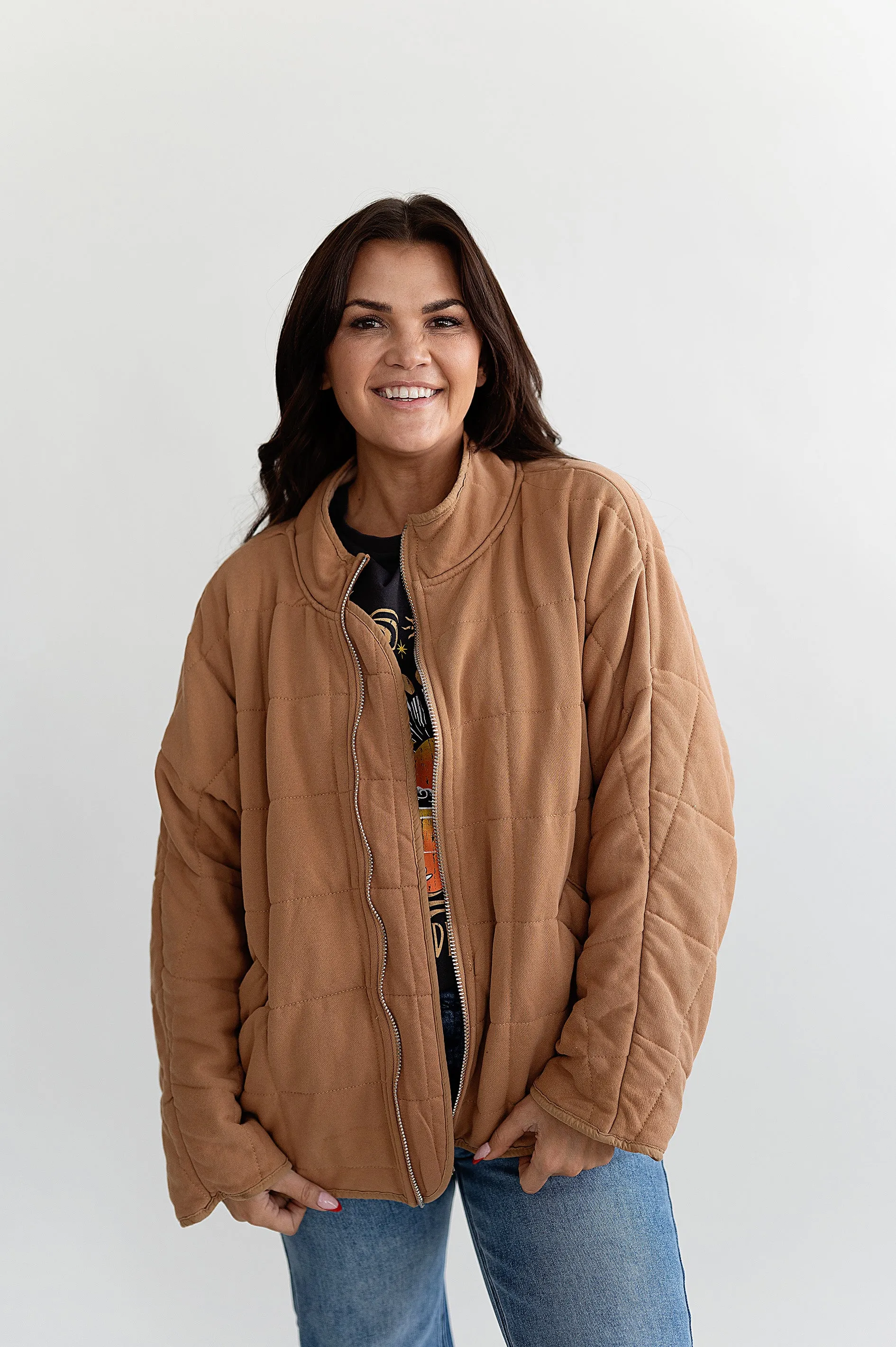 Addison Jacket in Camel