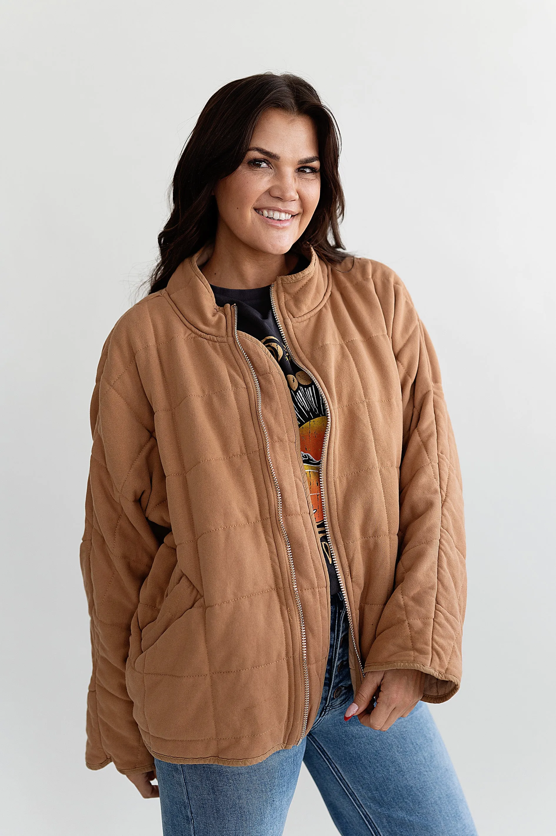 Addison Jacket in Camel