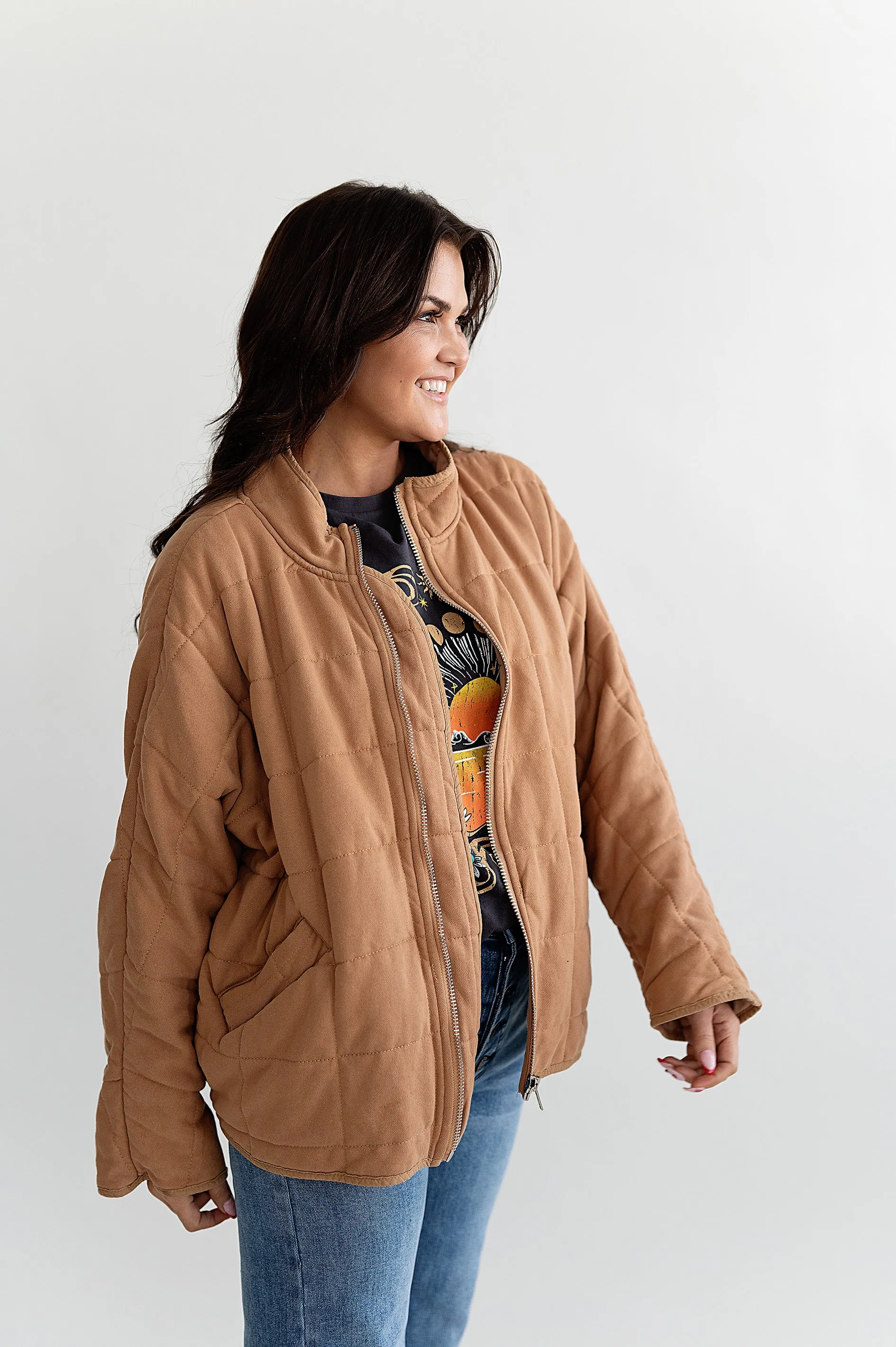 Addison Jacket in Camel