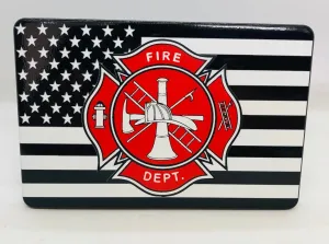 American Flag Maltese Fire Department Hitch Cover