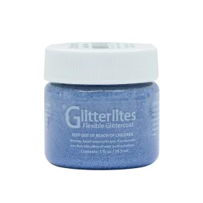 Angelus Glitter Leather Paint - Baby Blues 149