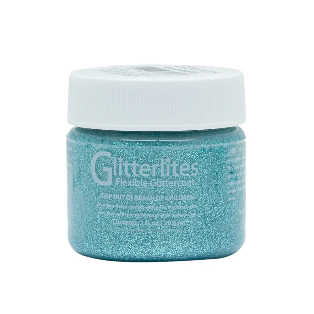 Angelus Glitter Leather Paint - Ice Ice Blue 148