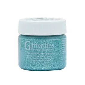 Angelus Glitter Leather Paint - Ice Ice Blue 148