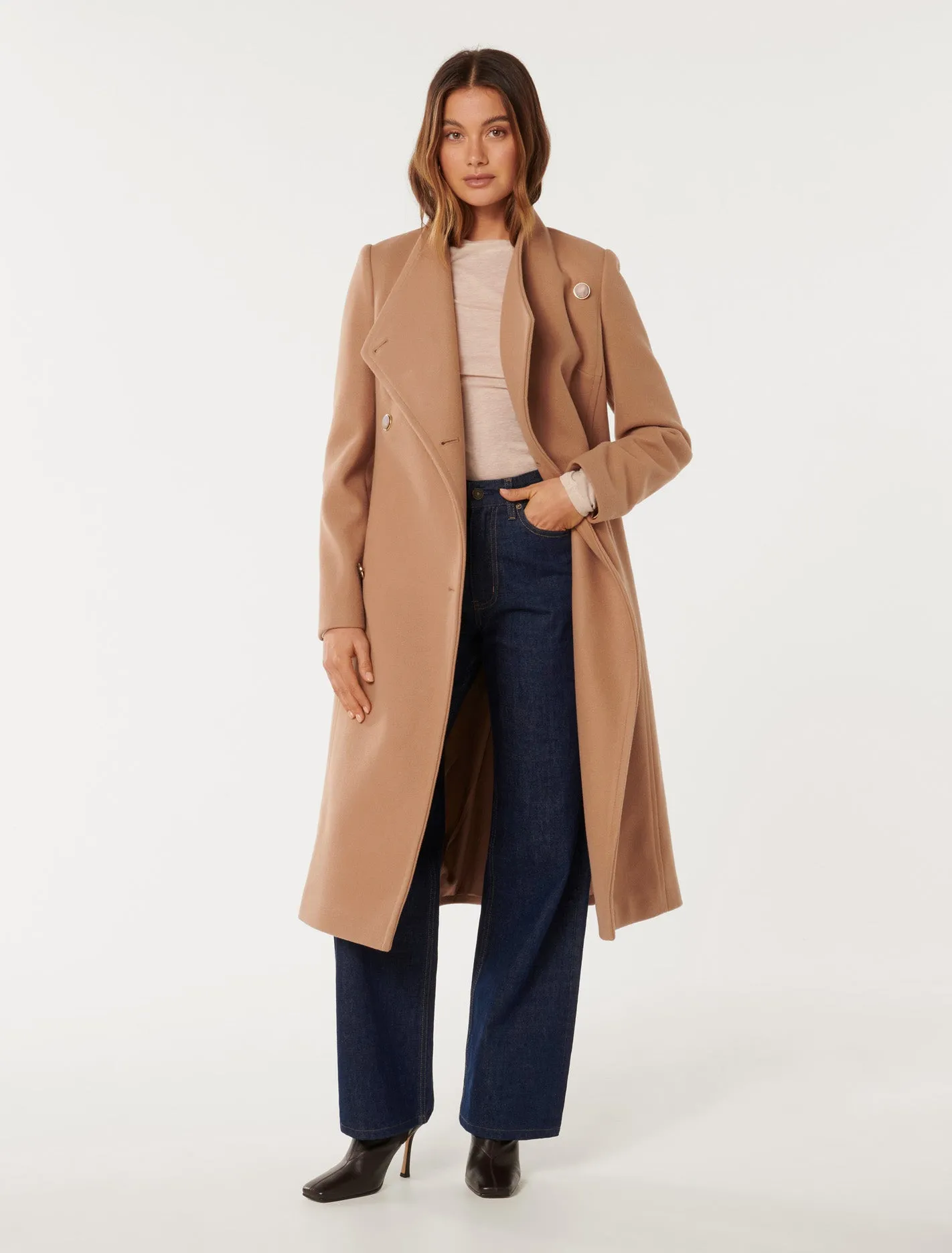 Ari Funnel Neck Coat