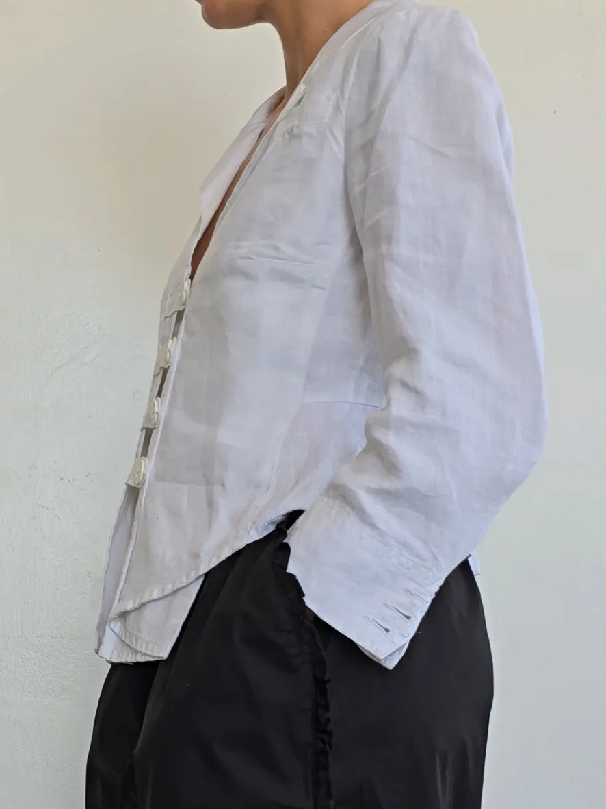 Armani Jeans White Linen Jacket (M)