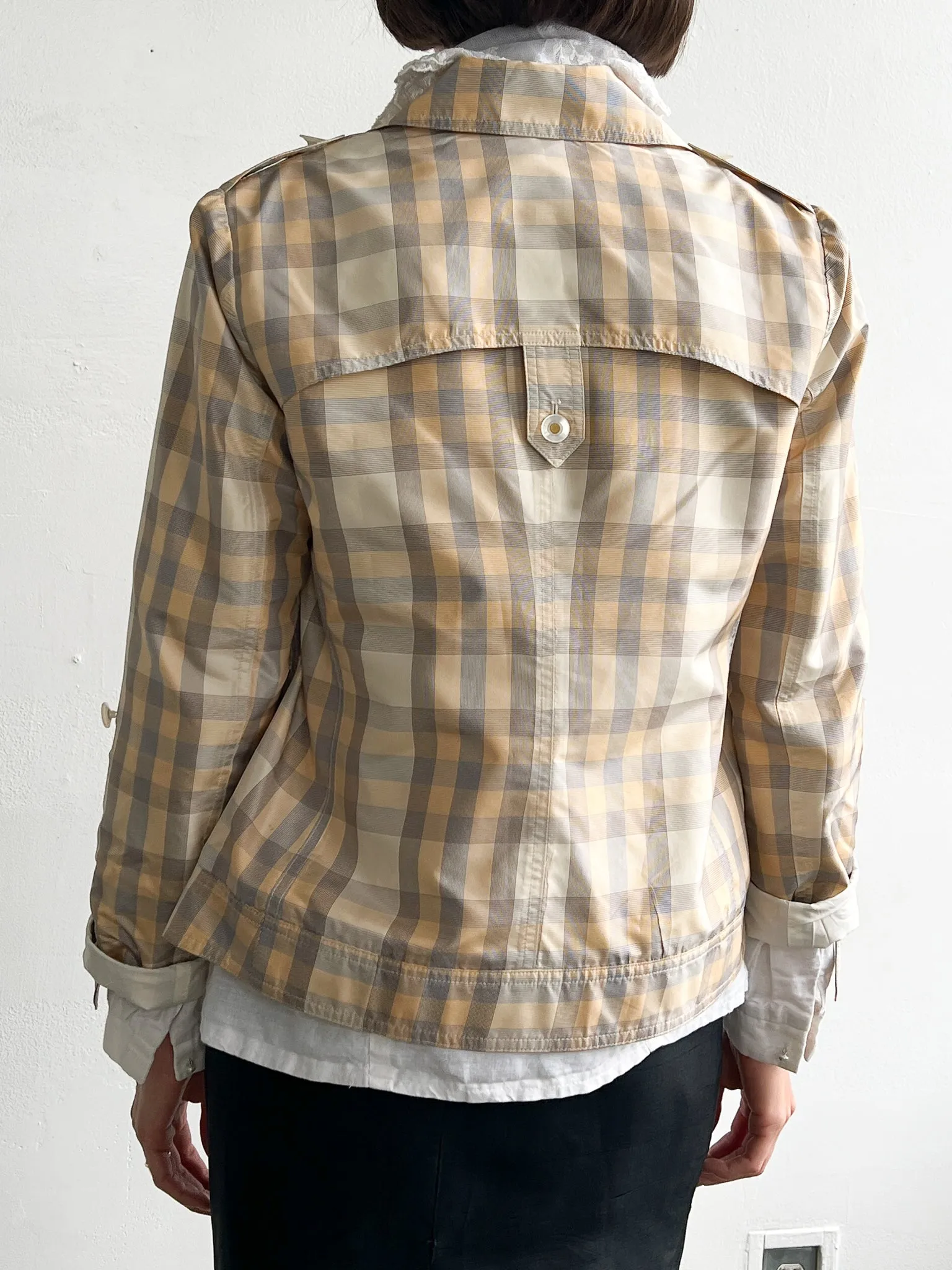 Armani Pastel Plaid Jacket (M)