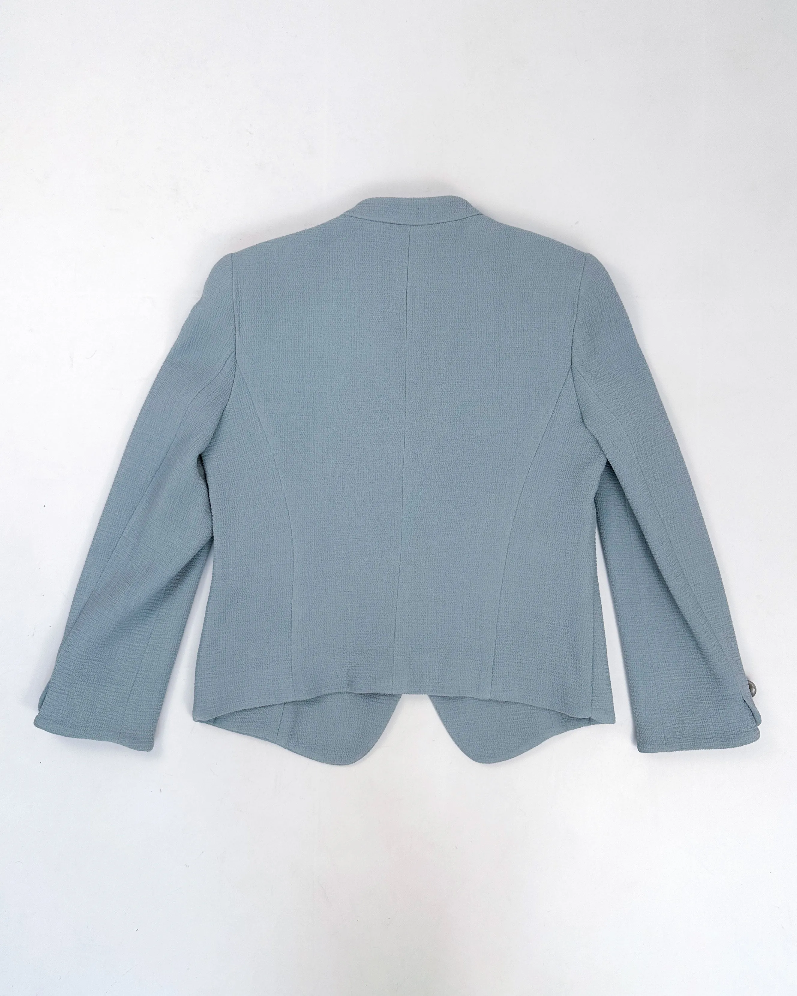 Armani Wool Blue "S" Puzzle Button Jacket 2016