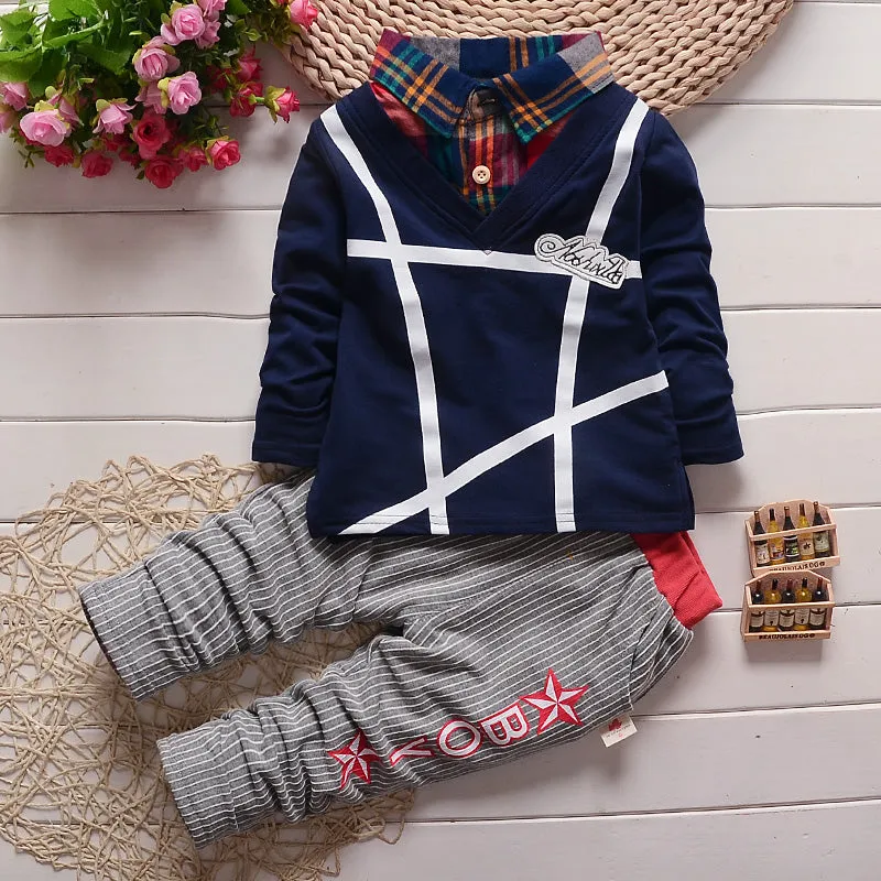 Baby Boys Clothing Sets Spring Autumn New Fashion Tracksuit Set