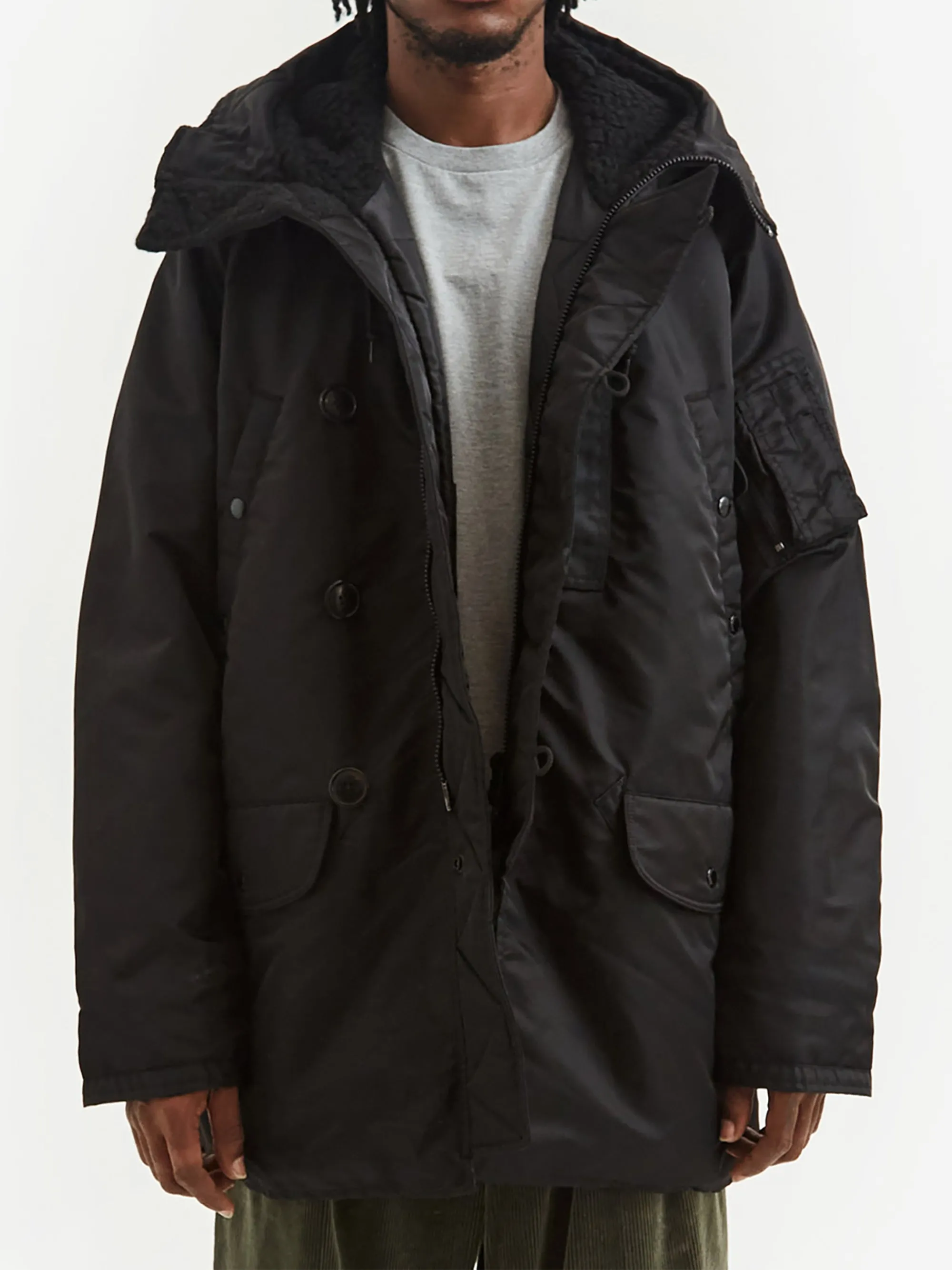 Beams Plus MIL Type N-3B Down Parka - Black