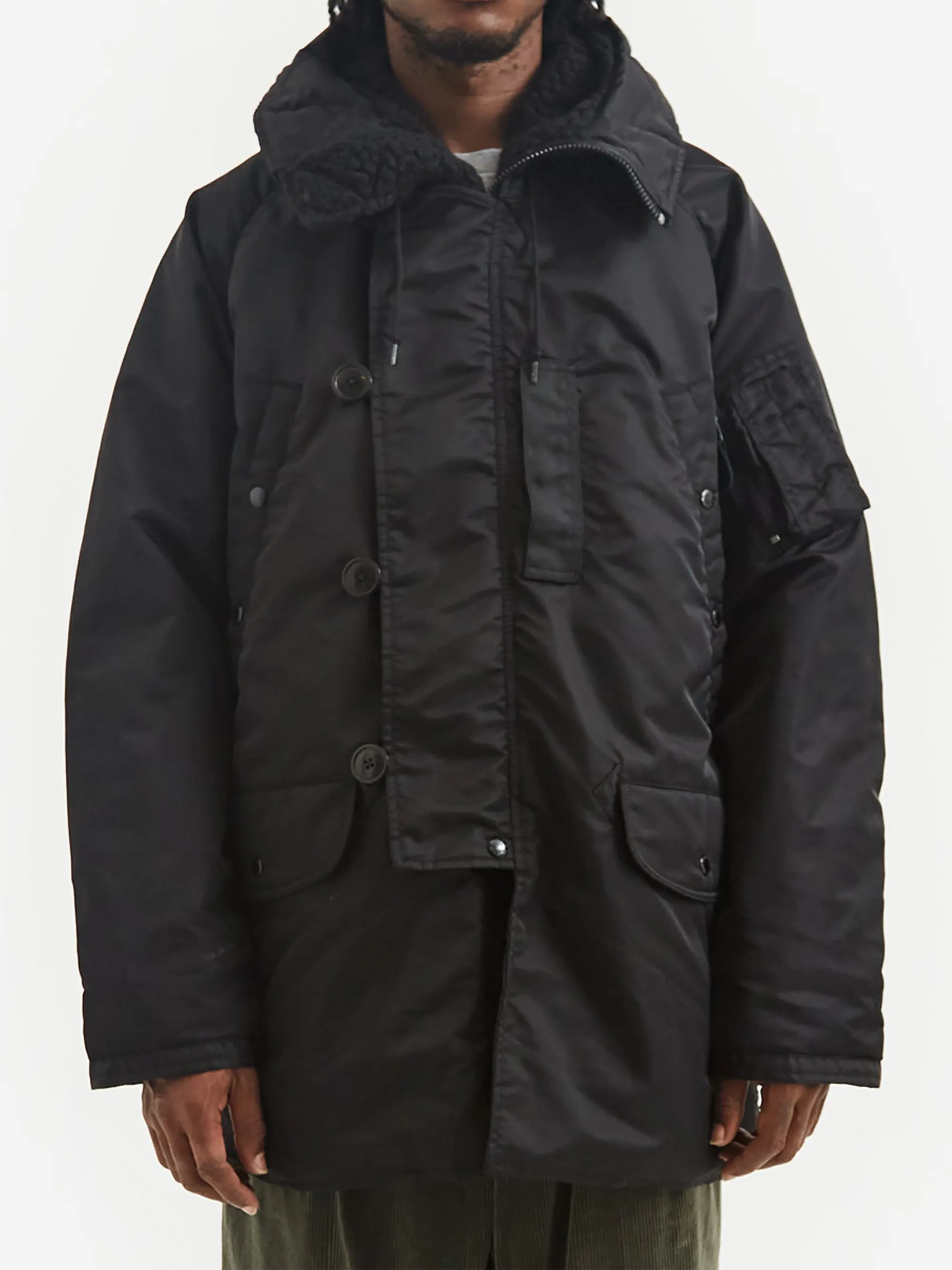 Beams Plus MIL Type N-3B Down Parka - Black