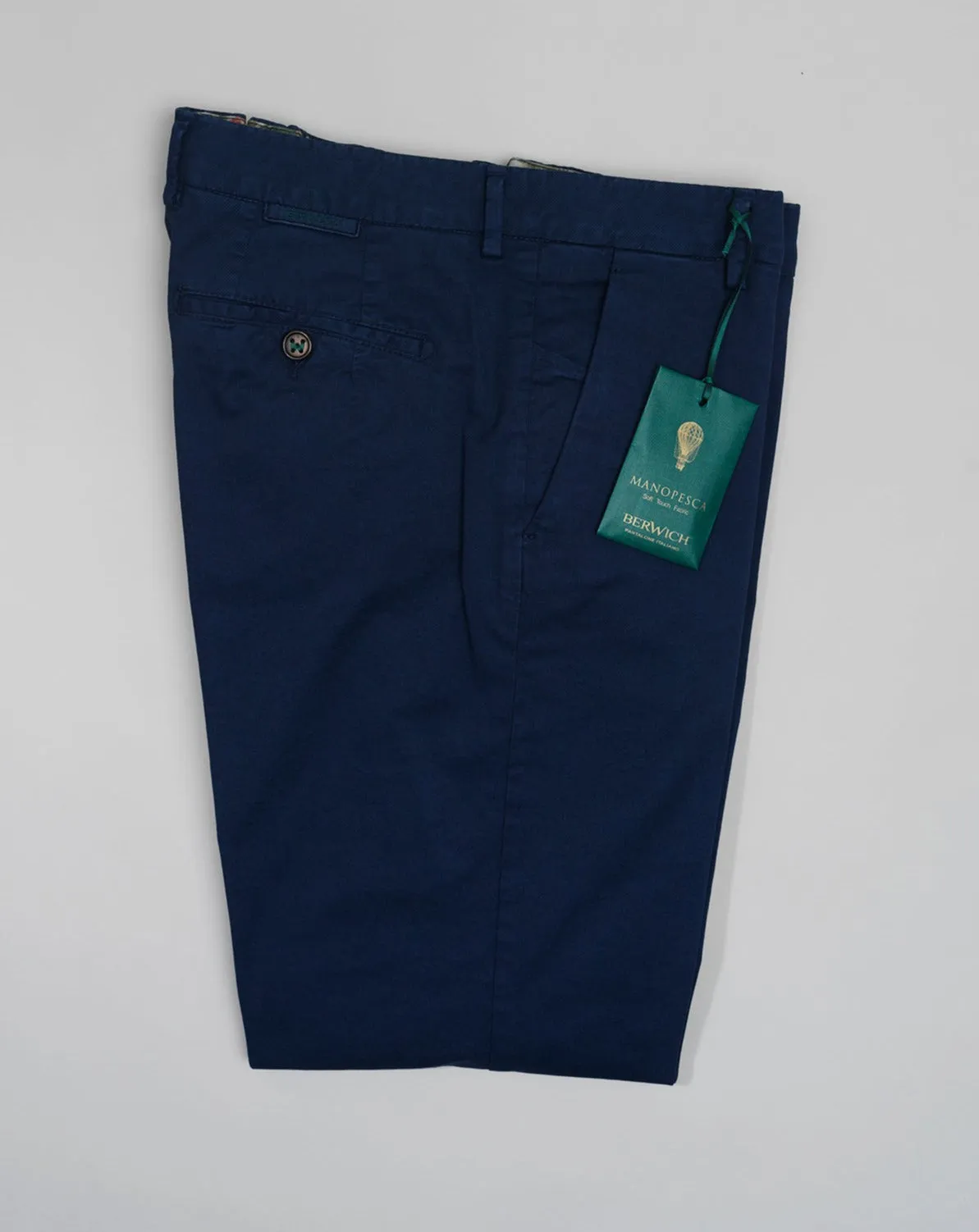 Berwich Morello Garment Dyed Chinos / Blue