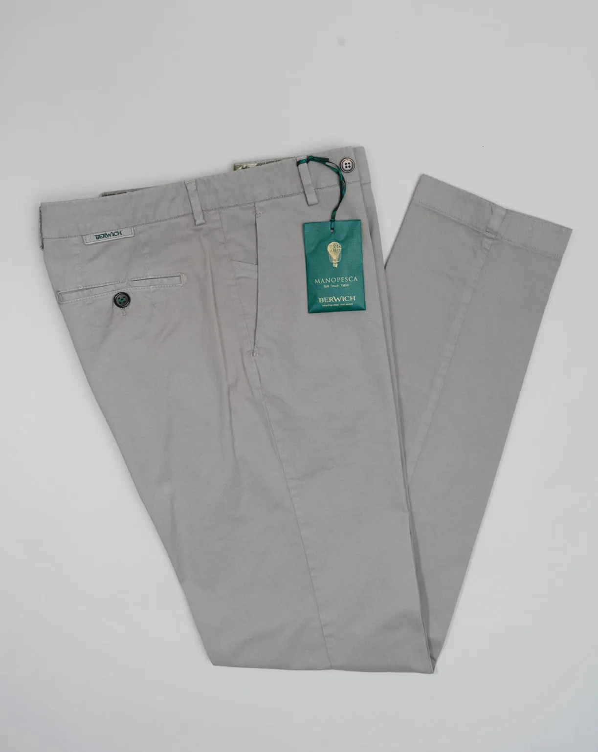 Berwich Morello Garment Dyed Chinos / Grigio