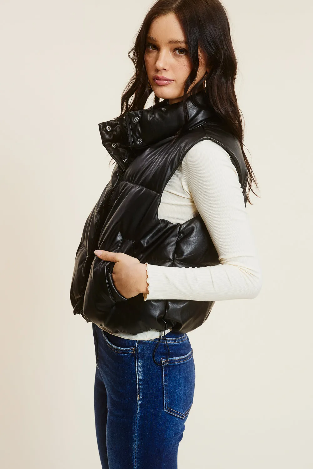 Black Puffer Vest