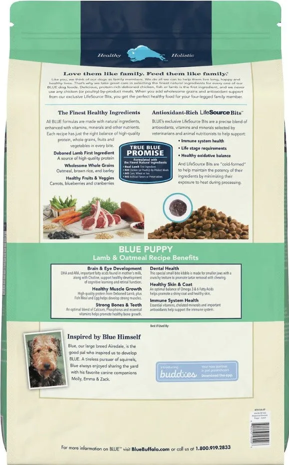 Blue Buffalo Life Protection Natural Lamb & Oatmeal Recipe Puppy Dry Dog Food