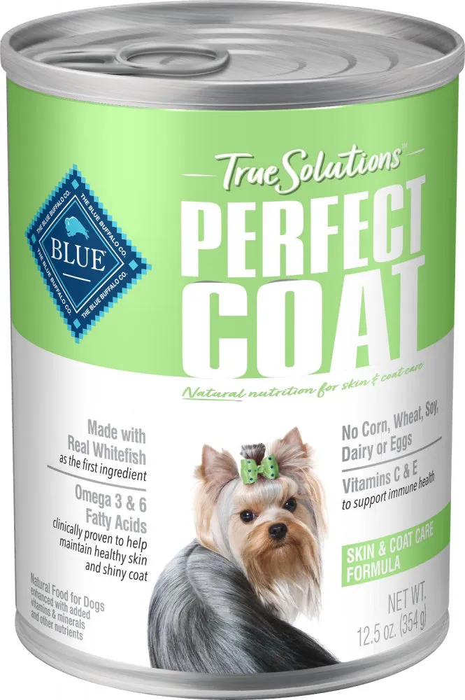 Blue Buffalo True Solutions Perfect Coat Natural Skin & Coat Care Whitefish Recipe Adult Wet Dog Food