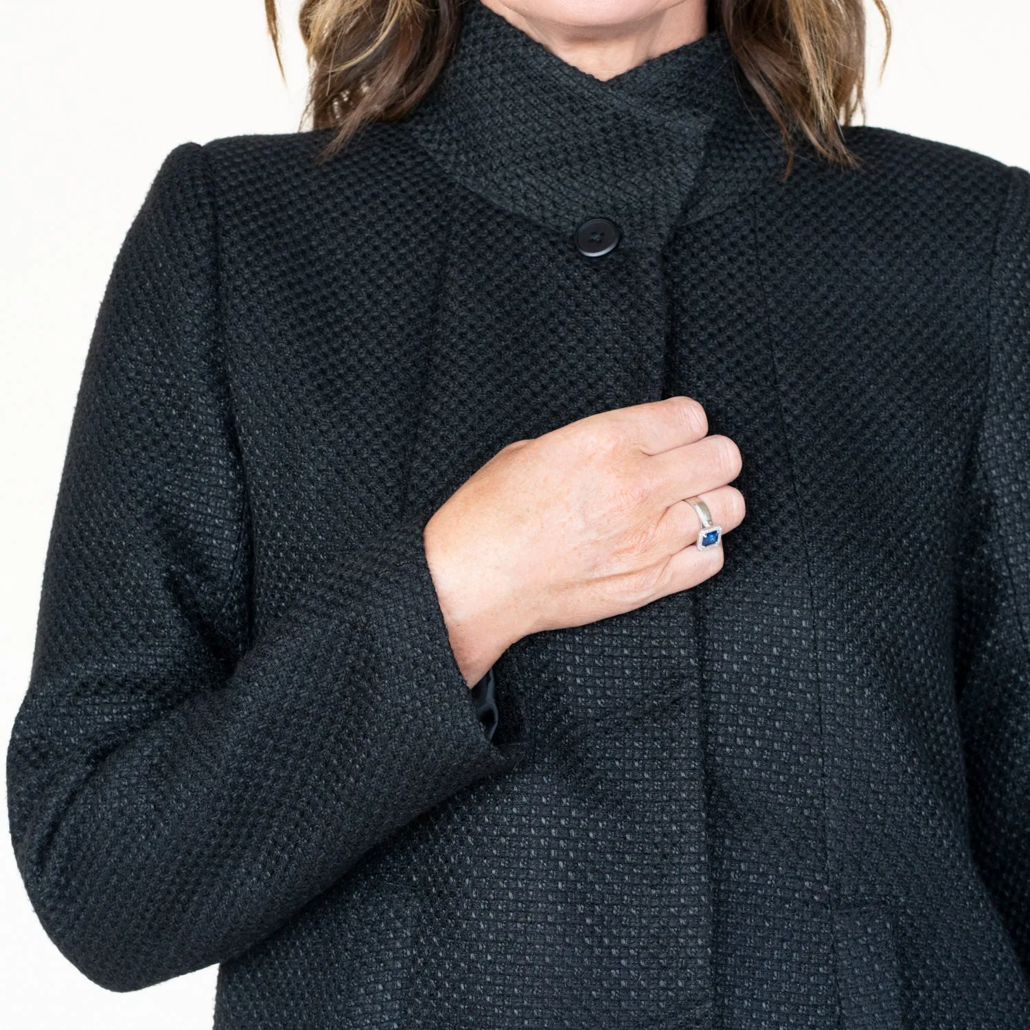 Boucle Coat - Black