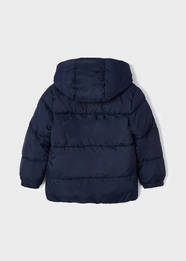 Boys Hooded Puffer Coat  | Navy