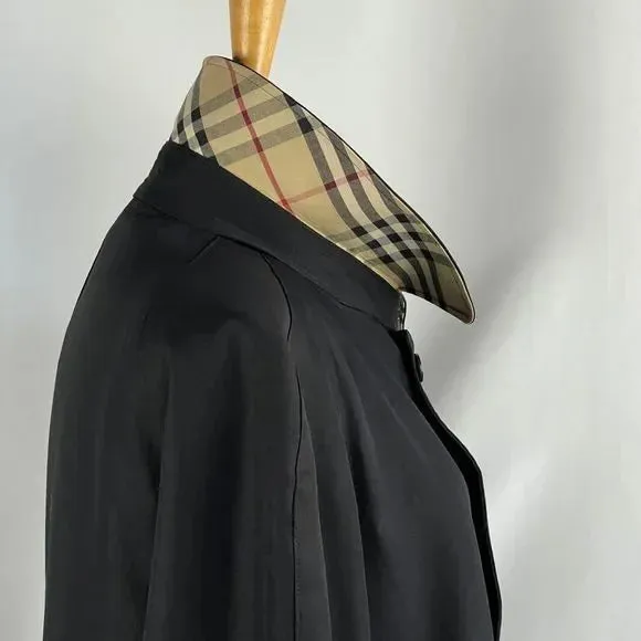 Burberry Black Men's Trench with Lining/Long