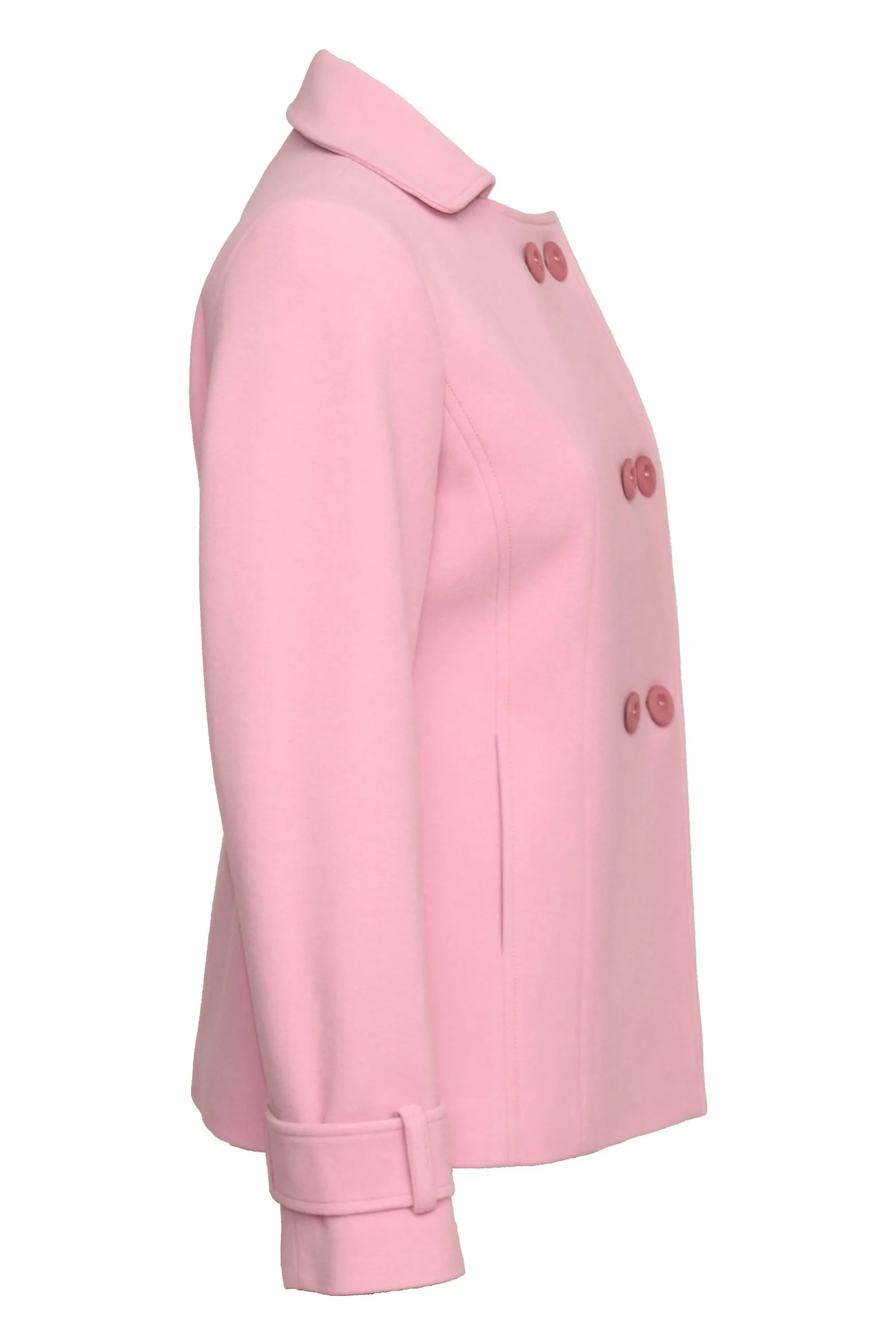 Busy Clothing Womens Wool Blend Pink Jacket Coat