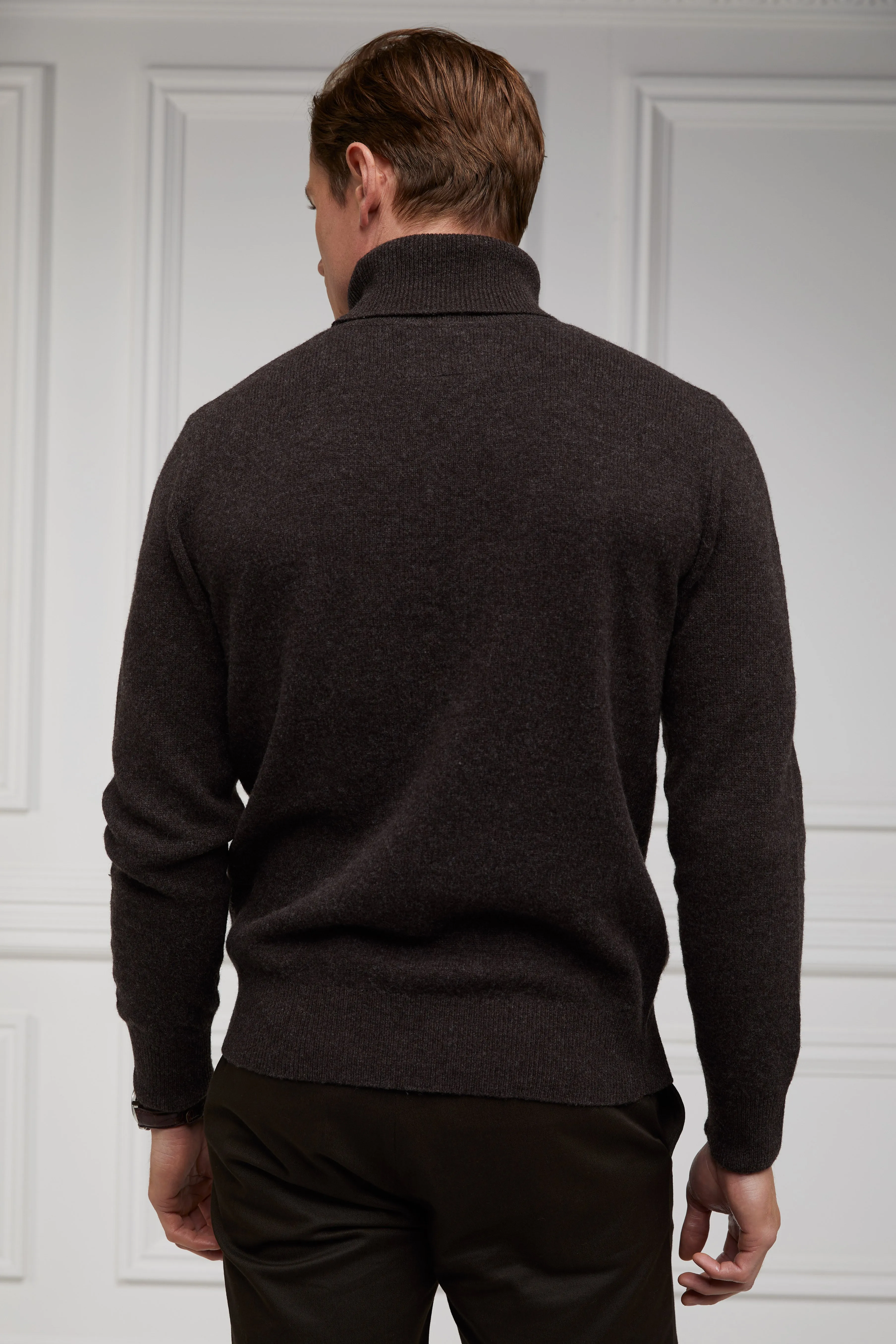 Byron Roll Neck Knit (Chocolate)