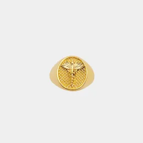 Caduceus Ring - Gold