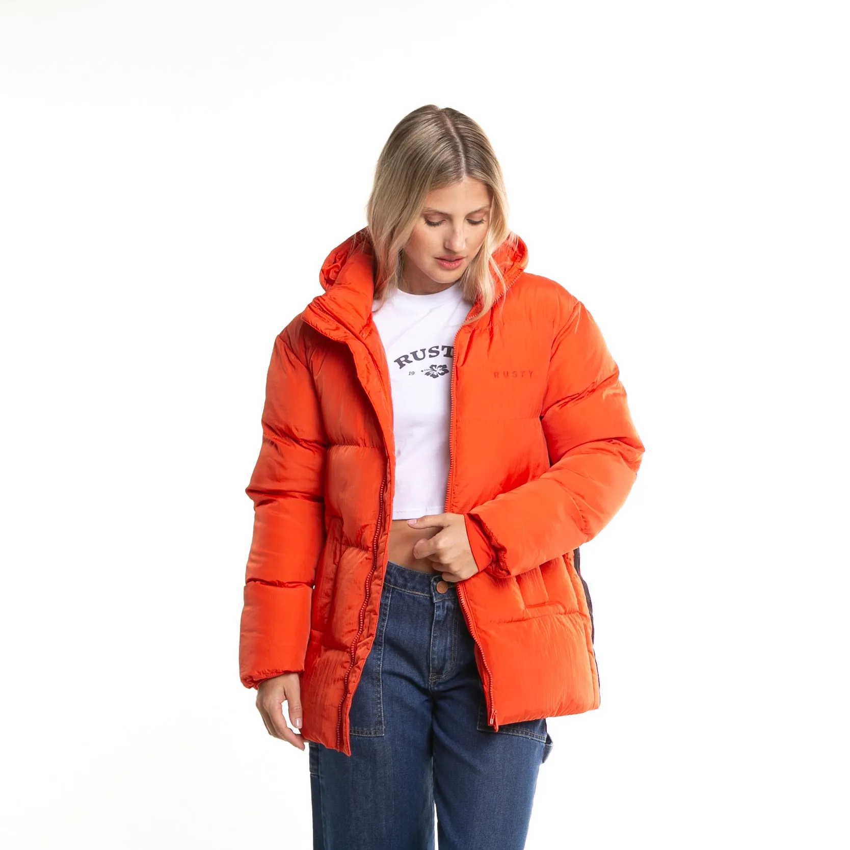 Campera Abrigo Rusty Out Of Time Puffer Coat Ld