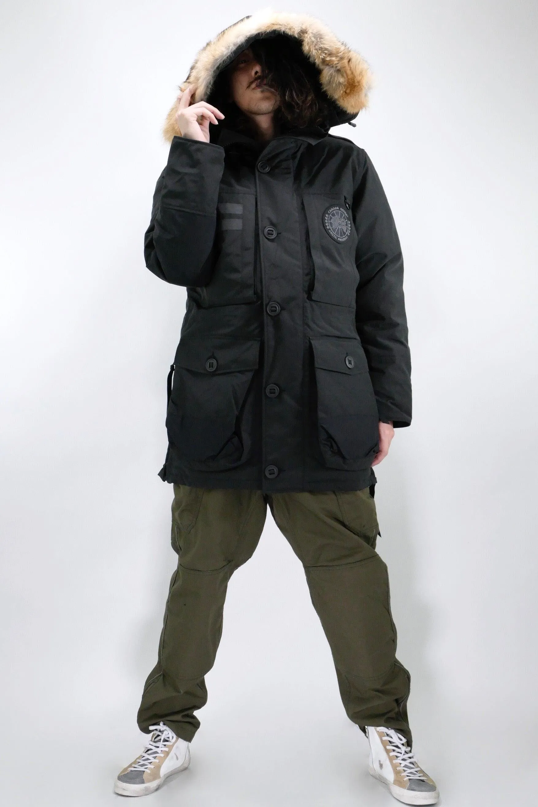 Canada Goose Mens Down *Parka Macculloch Black Label - Black