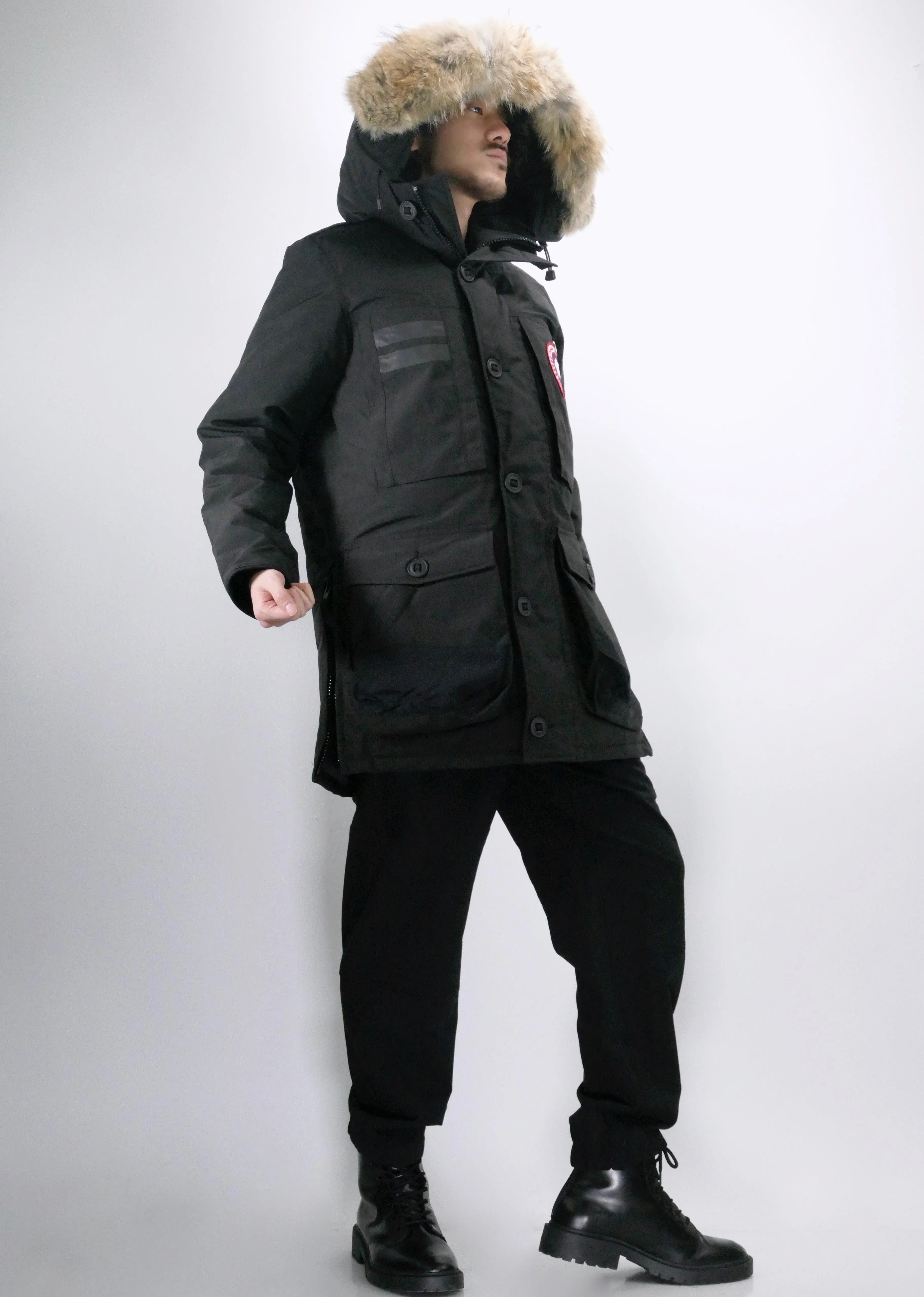 Canada Goose Mens Down *Parka Macculloch  - Black