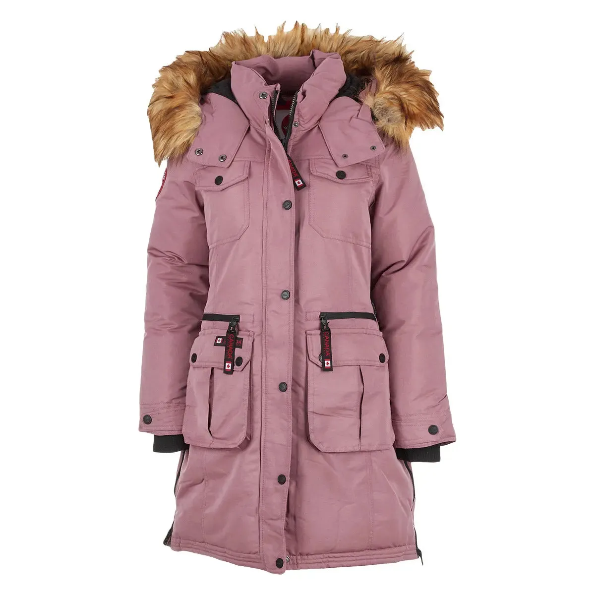 Canada Weather Gear Women's Parka with Faux Fur Trim Hooded