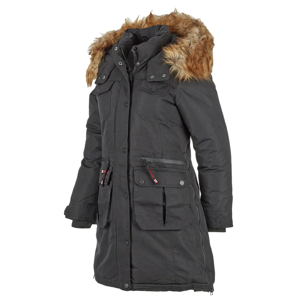 Canada Weather Gear Women's Parka with Faux Fur Trim Hooded