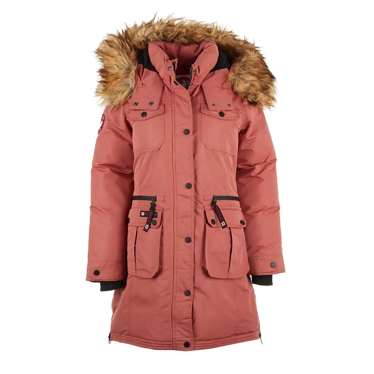 Canada Weather Gear Women's Parka with Faux Fur Trim Hooded