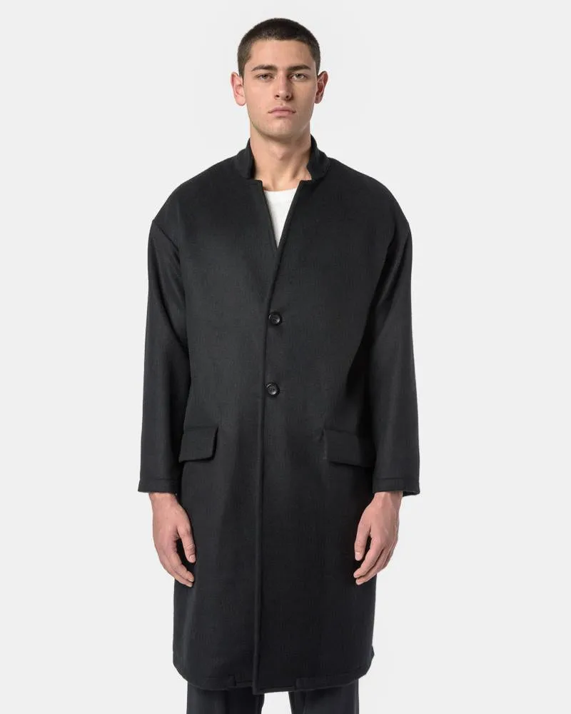 Cashmere Topcoat in Black