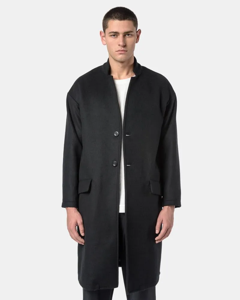 Cashmere Topcoat in Black