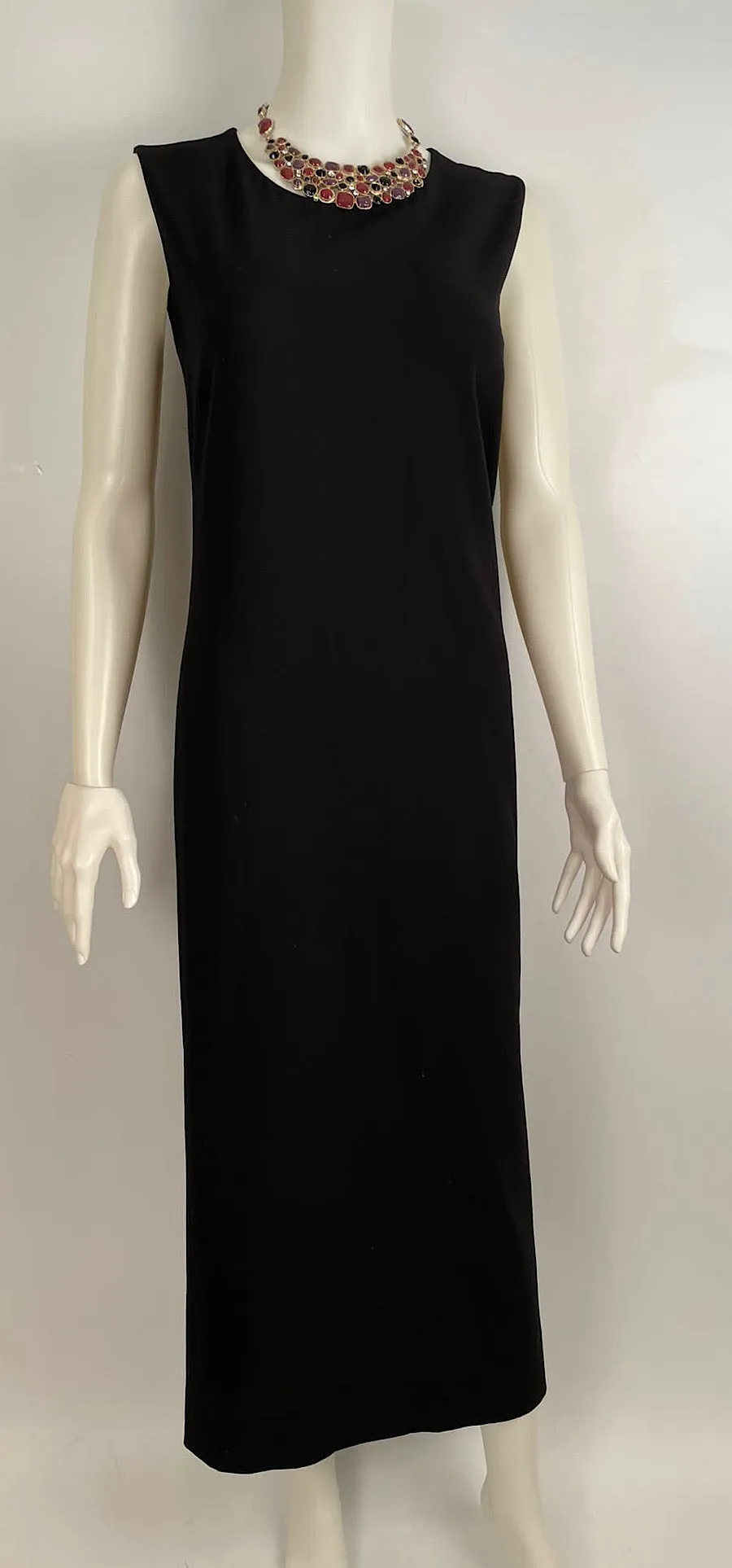 Chanel Boutique vintage summer black long maxi dress US 10/12