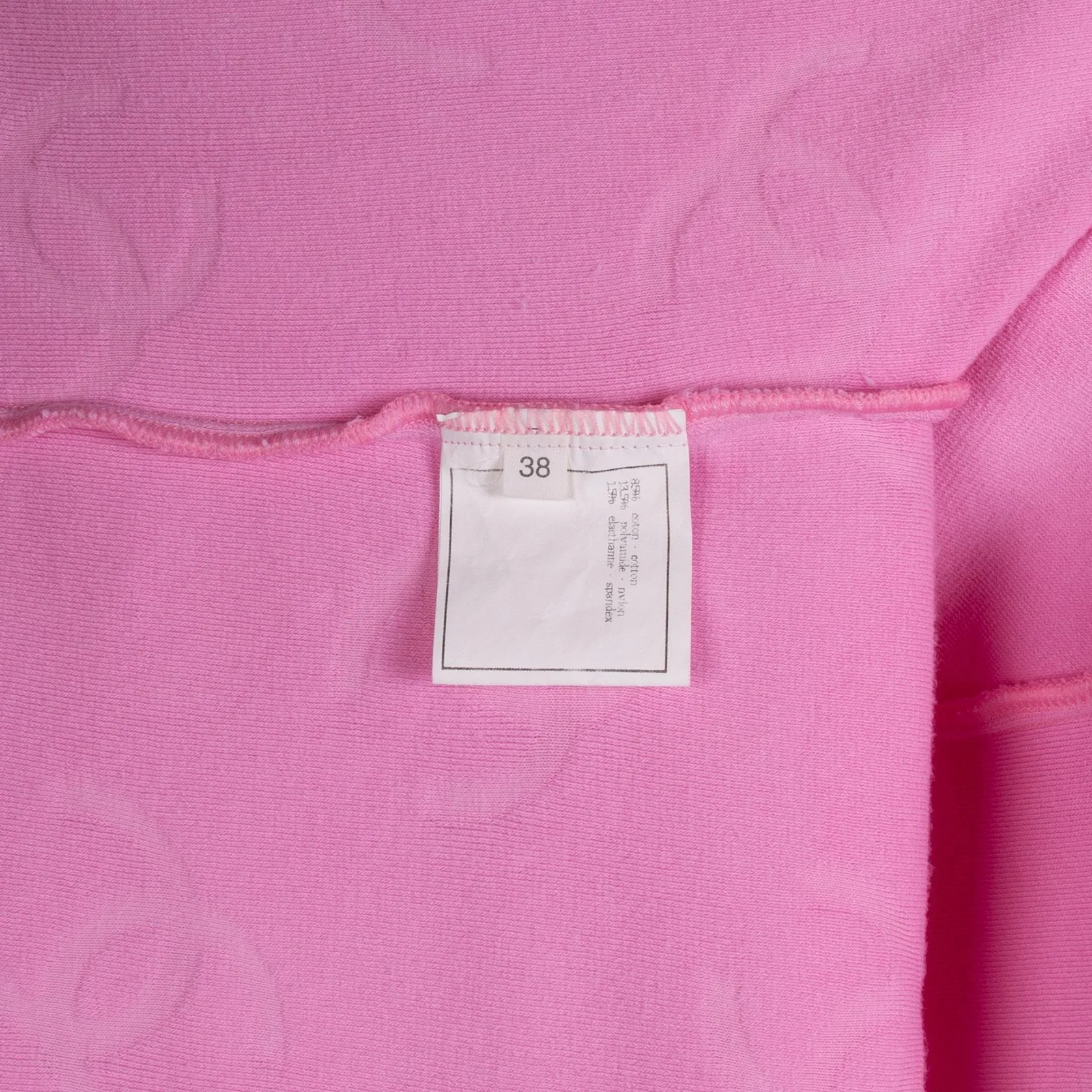 Chanel Pink Velour Logo Spring 1996 Runway Jacket