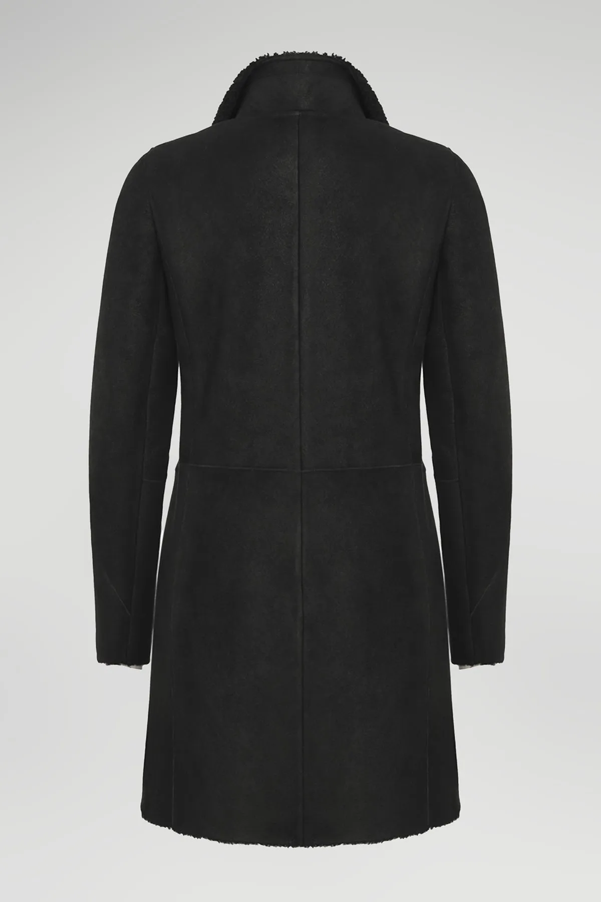 Chantal - Black Shearling Coat