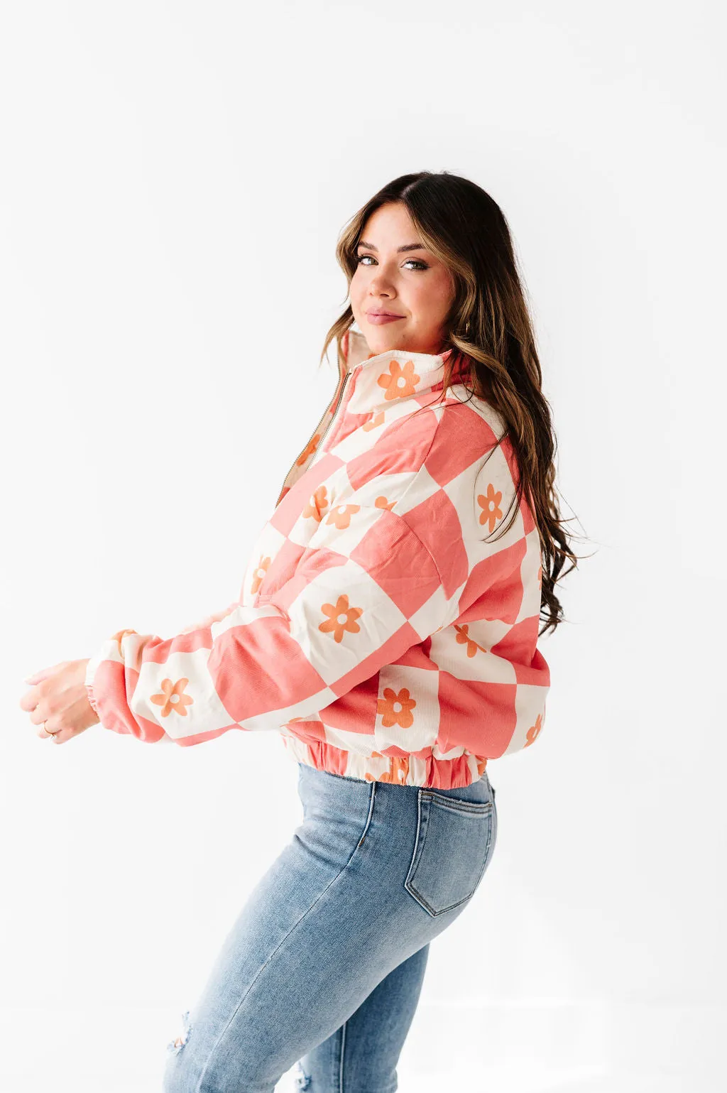 Check Out the Daisies Puffer Coat