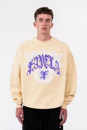 COAT OF ARMS CREME CREWNECK