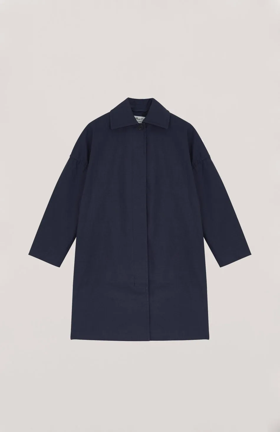 Cocoon Coat - Navy