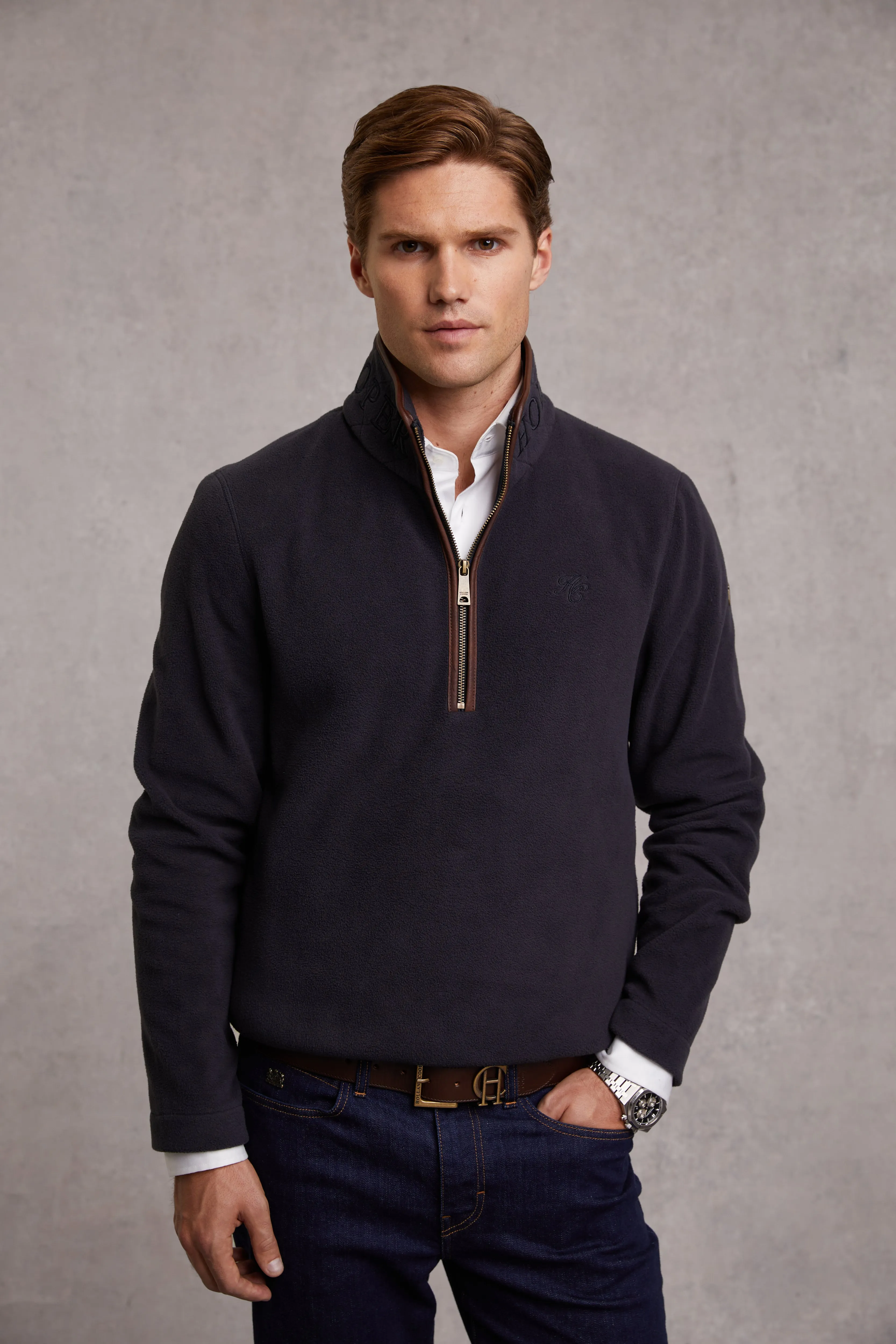 Country Fleece Half Zip (Ink Navy)