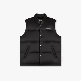 CROYEZ ORGANETTO PUFFER VEST - BLACK