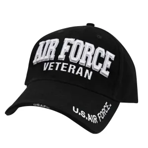 Deluxe Low Profile Military Branch Veteran Cap