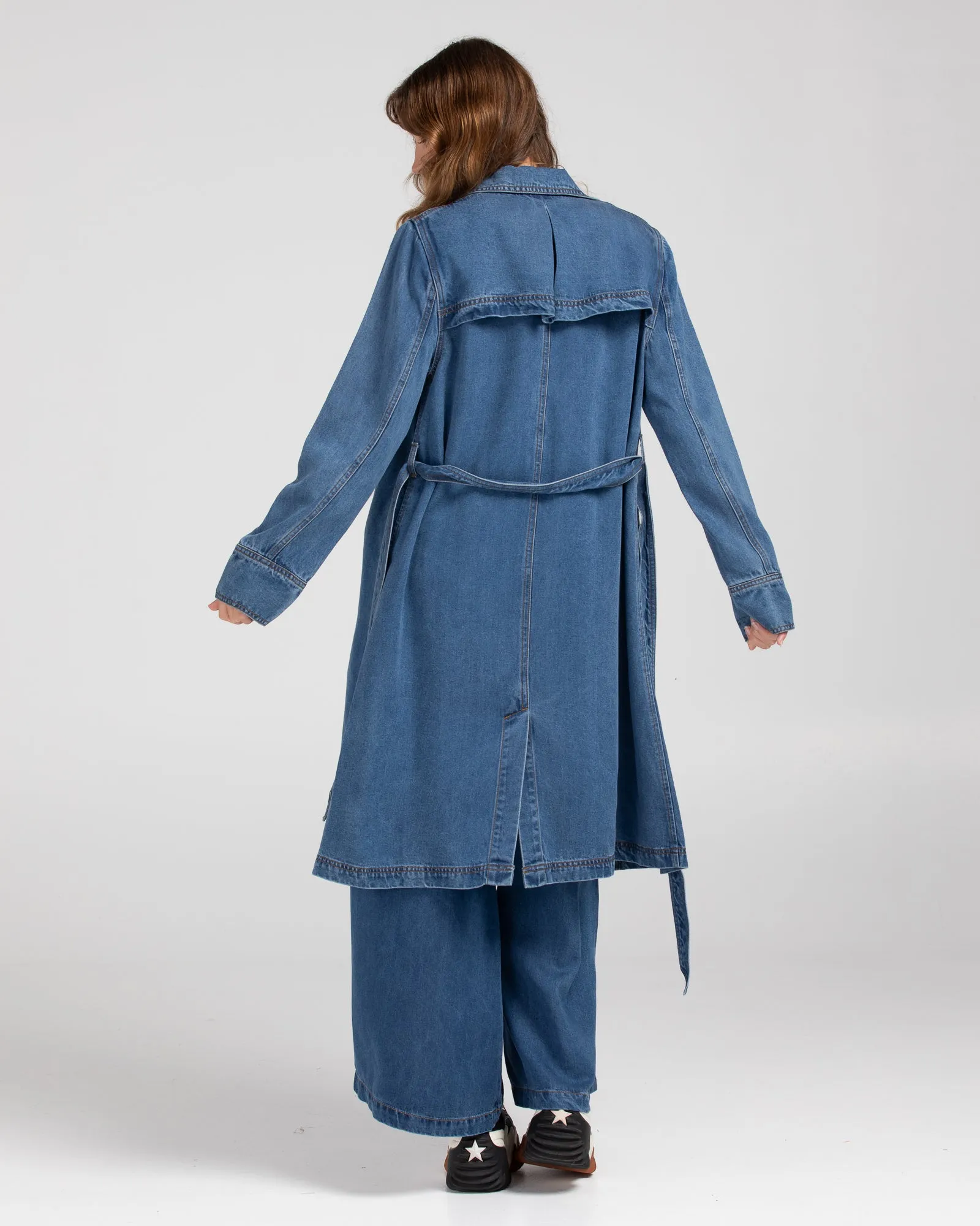 Denim Trench Coat - Brando Denim