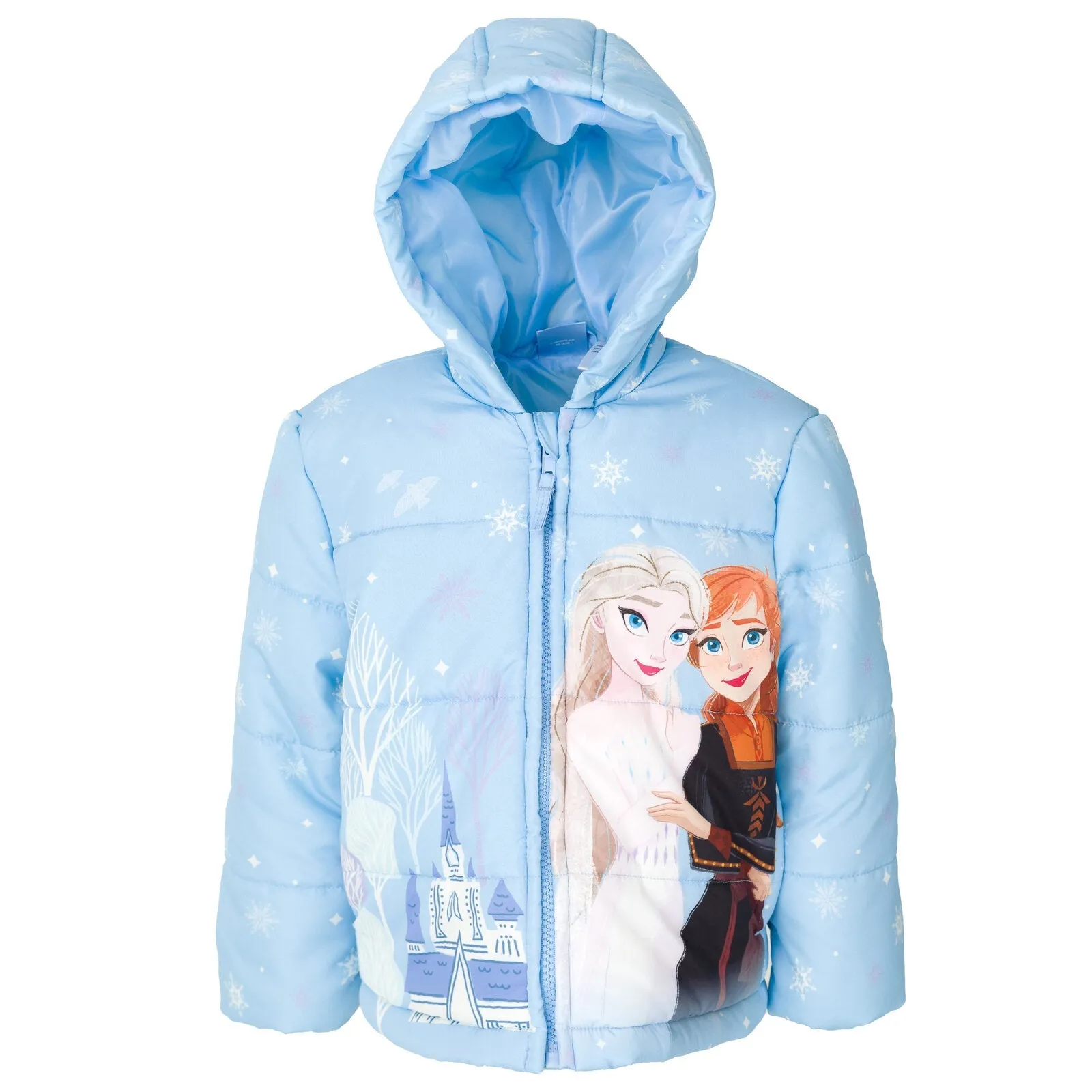 Disney Frozen Zip Up Winter Coat Puffer Jacket