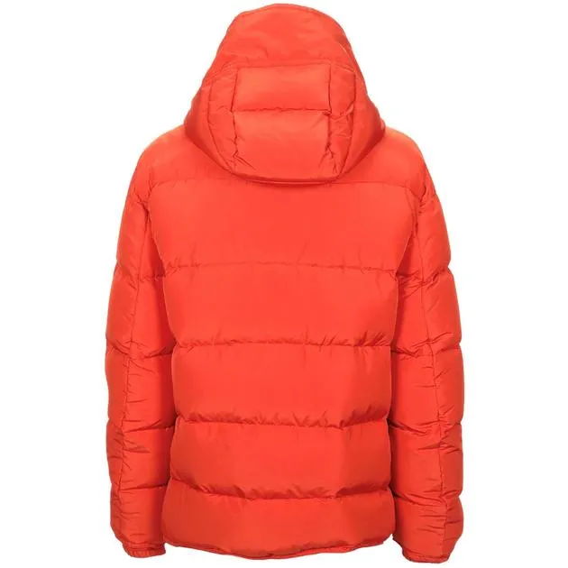 DOLCE & GABANNA Orange Hooded Down Jacket